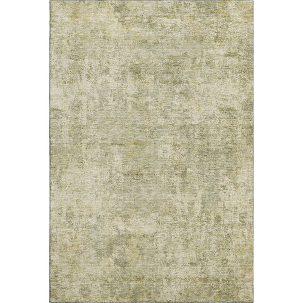 HomeRoots 10' X 14' Sage and Beige Abstract Area Rug - Machine Washable, UV Protected, Kid & Pet Friendly! 716791