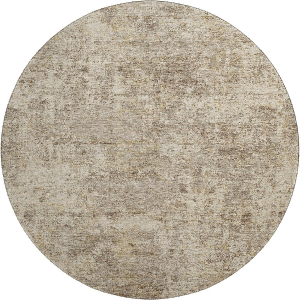 HomeRoots 8' X 10' Taupe and Beige Abstract Washable Rug – Durable, Stylish, UV-Protected for Busy Homes 716801