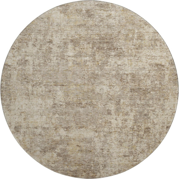 HomeRoots 8' X 10' Taupe and Beige Abstract Washable Rug – Durable, Stylish, UV-Protected for Busy Homes 716801