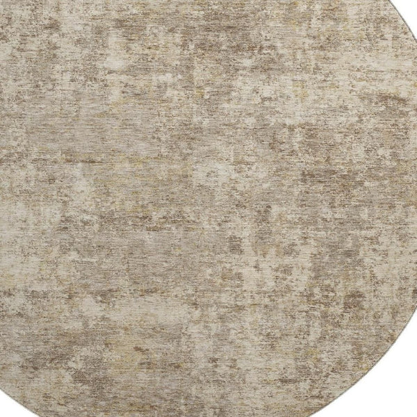 HomeRoots 8' X 10' Taupe and Beige Abstract Washable Rug – Durable, Stylish, UV-Protected for Busy Homes 716801