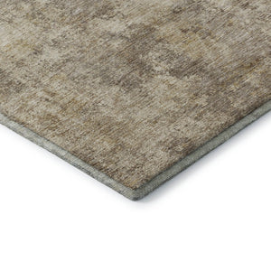 HomeRoots 8' X 10' Taupe and Beige Abstract Washable Rug – Durable, Stylish, UV-Protected for Busy Homes 716801