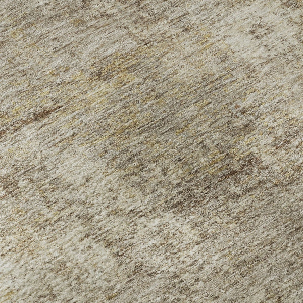 HomeRoots 8' X 10' Taupe and Beige Abstract Washable Rug – Durable, Stylish, UV-Protected for Busy Homes 716801