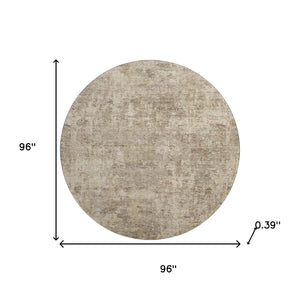 HomeRoots 8' X 10' Taupe and Beige Abstract Washable Rug – Durable, Stylish, UV-Protected for Busy Homes 716801