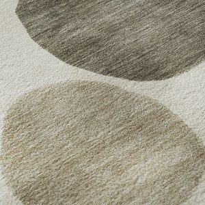 HomeRoots 8' X 10' Ivory and Teal Geometric Area Rug - Washable, UV-Protected, Stylish for High-Traffic Homes 716825