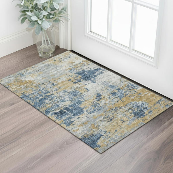 HomeRoots 5' X 8' Salmon and Ivory Geometric Area Rug – Washable, Stain-Resistant, UV-Protected, Soft & Durable 716835