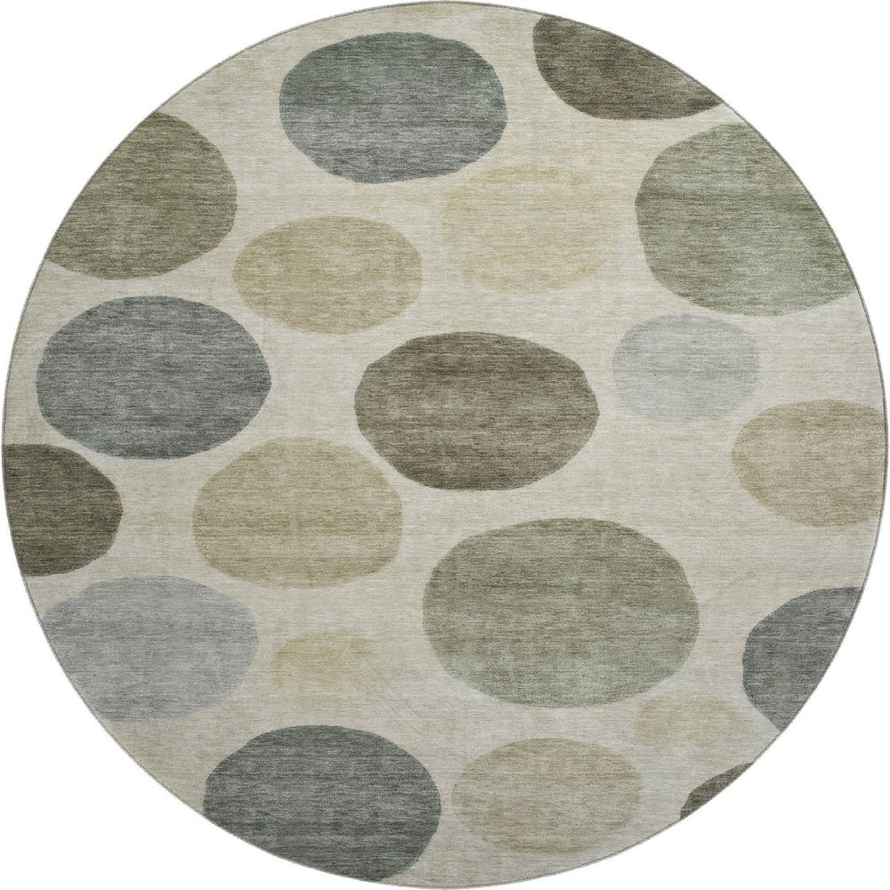 HomeRoots 8' X 10' Stylish Taupe and Beige Geometric Area Rug - Washable, UV Protected, Pet Friendly Design! 716849