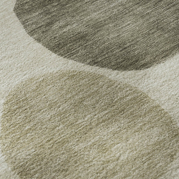 HomeRoots 9' X 12' Taupe and Beige Geometric Area Rug - Washable, UV Protected, Durable for Homes with Kids & Pets 716850