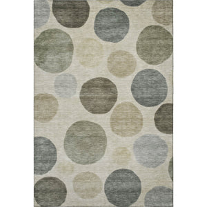 HomeRoots 10' X 14' Taupe and Beige Geometric Area Rug - Washable, UV-Protected, Stylish & Durable Design 716851