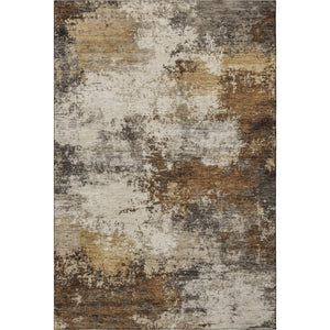 HomeRoots 10' Brown & Beige Abstract Washable Area Rug – Stain Resistant, UV Protected for High-Traffic Areas 716869