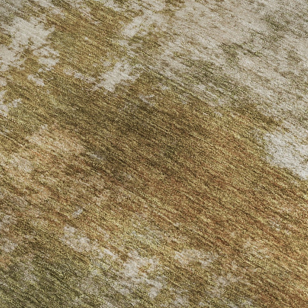 HomeRoots 10' X 14' Abstract Copper and Ivory Area Rug - Washable, Stain-Resistant, UV-Protected for Homes 716875