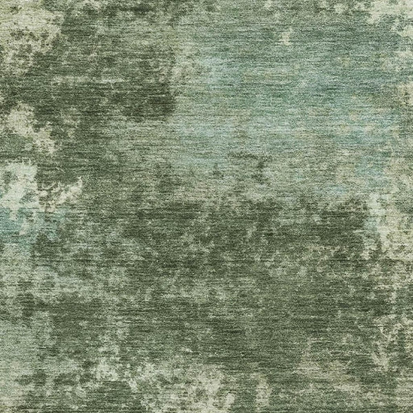 HomeRoots 9' X 12' Sage & Fern Abstract Washable Area Rug - Durable, Stain-Resistant, UV Protected Design 716886