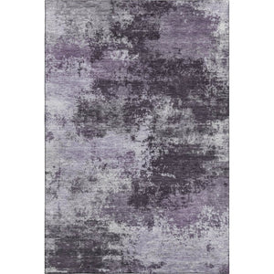 HomeRoots 5' X 8' Purple and Lavender Abstract Area Rug - Machine Washable, UV Protected, Pet-Friendly Design 716895