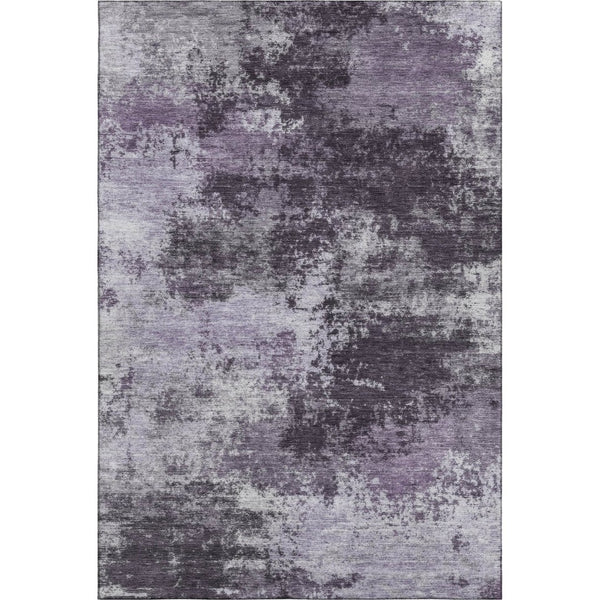 HomeRoots 5' X 8' Purple and Lavender Abstract Area Rug - Machine Washable, UV Protected, Pet-Friendly Design 716895