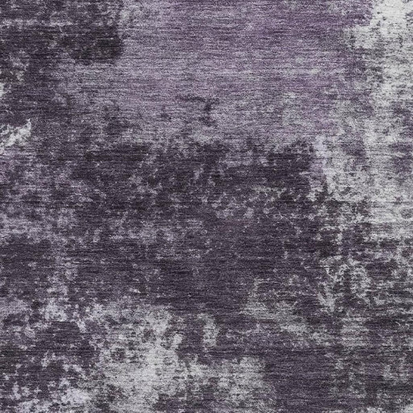 HomeRoots 8' Purple and Lavender Abstract Round Rug - Washable, UV-Protected, Soft & Durable for Any Space 716896