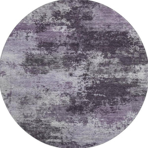 HomeRoots 8' X 10' Stylish Purple & Lavender Abstract Area Rug - Washable, UV Protected & Pet-Friendly Design 716897