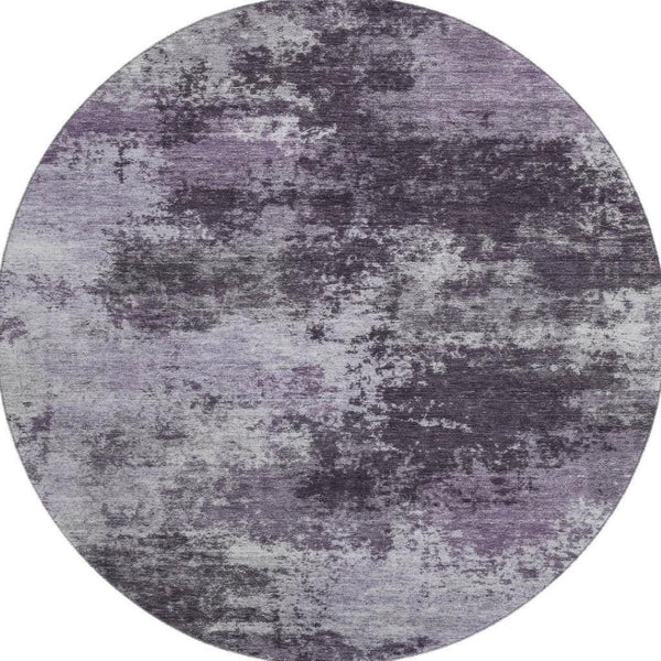 HomeRoots 8' X 10' Stylish Purple & Lavender Abstract Area Rug - Washable, UV Protected & Pet-Friendly Design 716897