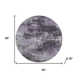 HomeRoots 8' X 10' Stylish Purple & Lavender Abstract Area Rug - Washable, UV Protected & Pet-Friendly Design 716897