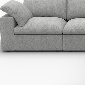 HomeRoots Khaki Modular L-Shaped Corner Sectional Sofa with Storage and Versatile Design for Modern Living Rooms 716924