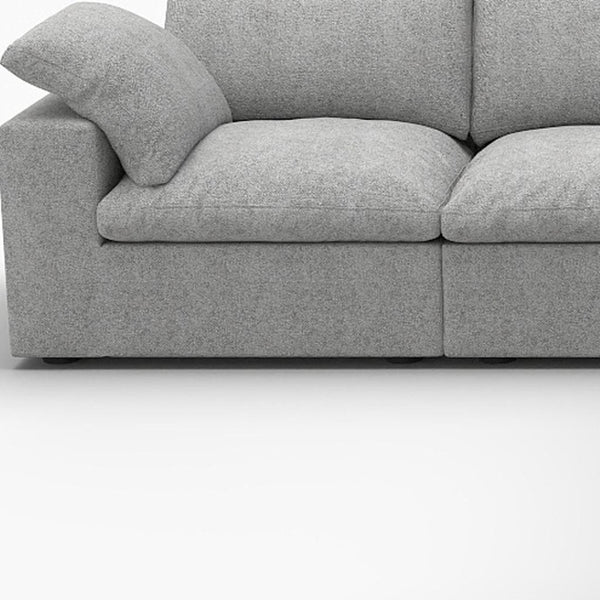 HomeRoots Khaki Modular L-Shaped Corner Sectional Sofa with Storage and Versatile Design for Modern Living Rooms 716924