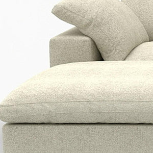 HomeRoots Khaki Modular Six-Piece Sofa Sectional with Reversible Chaise & Ample Storage for Modern Living Rooms 716926