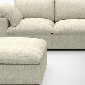 HomeRoots Khaki Modular L-Shaped Sectional Sofa - 5-Piece Corner Set with Storage & Versatile Arrangements 716927