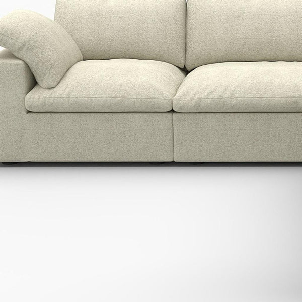 HomeRoots Black Linen Blend Modular L-Shaped Sectional Sofa with Storage & Versatile Layout Options 716928