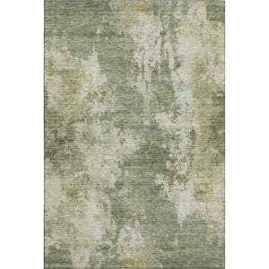 HomeRoots 9' X 12' Modern Abstract Sage & Beige Area Rug - Washable, Stain-Resistant, UV Protected & Stylish! 716965
