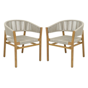 English Elm Modern Chenille Accent Chair with Ottoman Plush Wide Seat Curved Arms for Bedroom Natural,Teak N719P428476N