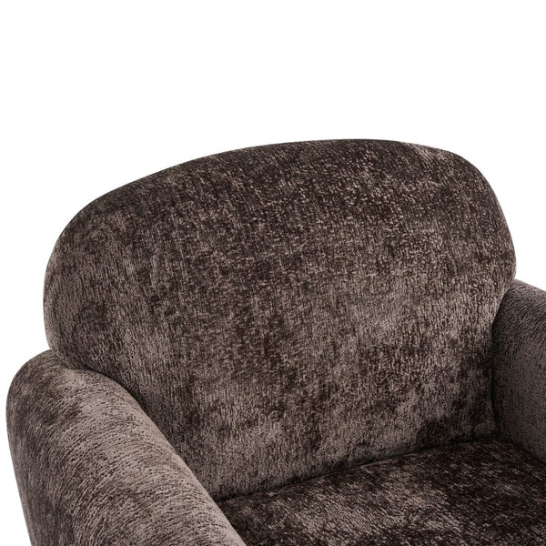 English Elm Rapallo Upholstered Accent Chair Plush Seat Modern Frame for Living Room or Entryway Dark Brown N776P381488D