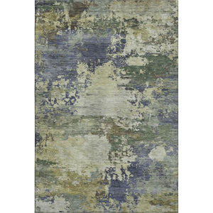 HomeRoots 5' X 8' Abstract Purple and Beige Area Rug - Washable, UV-Protected, Stain-Resistant, Stylish Centerpiece 717004