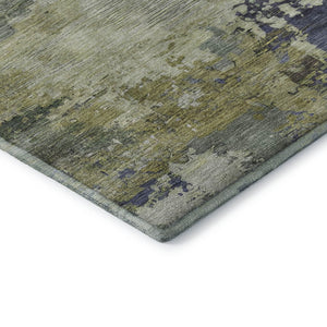 HomeRoots 5' X 8' Abstract Purple and Beige Area Rug - Washable, UV-Protected, Stain-Resistant, Stylish Centerpiece 717004