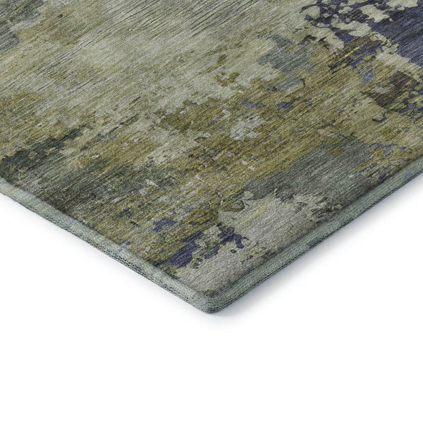HomeRoots 5' X 8' Abstract Purple and Beige Area Rug - Washable, UV-Protected, Stain-Resistant, Stylish Centerpiece 717004