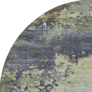 HomeRoots 8' X 10' Purple And Beige Abstract Washable Area Rug – Stain Resistant, UV Protected, Non-Slip Design 717006