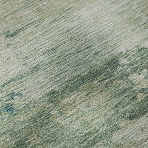 HomeRoots 10' X 14' Teal and Beige Abstract Area Rug - Stylish, Washable, UV Protected, Perfect for Homes! 717014