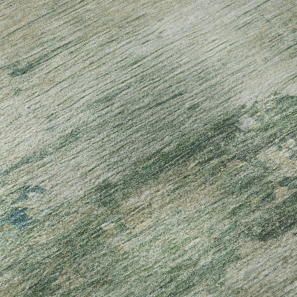 HomeRoots 10' X 14' Teal and Beige Abstract Area Rug - Stylish, Washable, UV Protected, Perfect for Homes! 717014