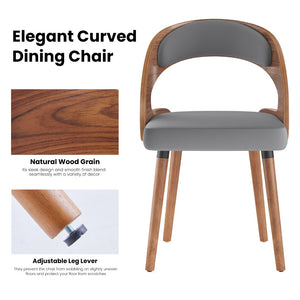 English Elm Swivel Counter Stools Set of 2 Rattan Back Pu Seat Mid Century Wood Frame Kitchen Dark Gray T3623P433533