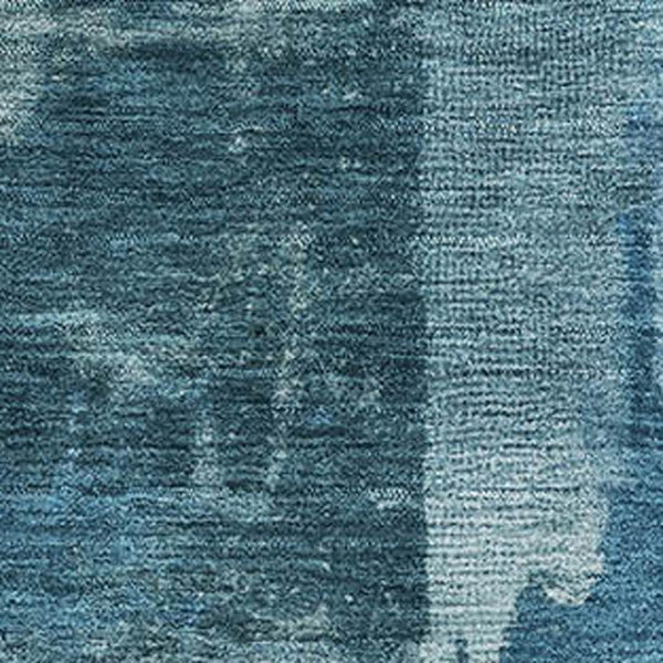 HomeRoots 5' X 8' Blue Abstract Washable Area Rug with UV Protection – Stylish, Durable, and Easy-Care Design! 717028