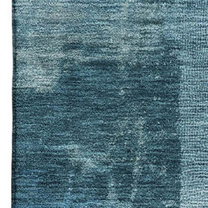 HomeRoots 10' X 14' Blue Abstract Area Rug - Durable, Washable, UV Protected, Perfect for Busy Homes & Kids 717032