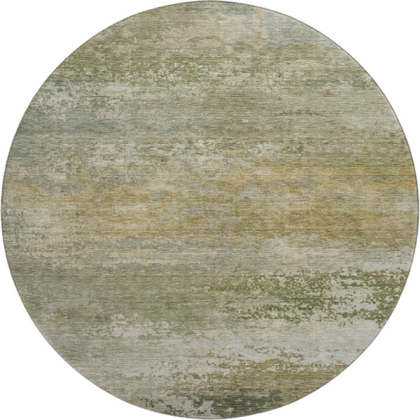 HomeRoots 8' X 10' Abstract Beige and Copper Area Rug – Washable, UV Protected, Non-Slip for Easy Living Spaces 717090