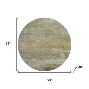 HomeRoots 8' X 10' Abstract Beige and Copper Area Rug – Washable, UV Protected, Non-Slip for Easy Living Spaces 717090