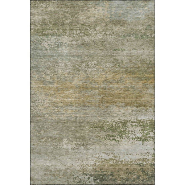 HomeRoots 9' X 12' Beige & Copper Abstract Washable Area Rug – Stylish, Durable, UV Protected for Modern Homes 717091