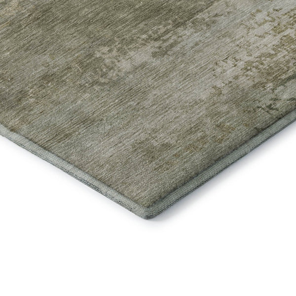 HomeRoots 9' X 12' Beige & Copper Abstract Washable Area Rug – Stylish, Durable, UV Protected for Modern Homes 717091