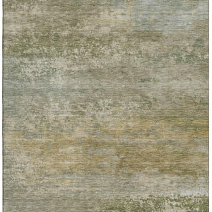 HomeRoots 9' X 12' Beige & Copper Abstract Washable Area Rug – Stylish, Durable, UV Protected for Modern Homes 717091