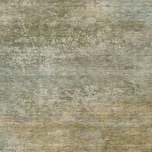 HomeRoots 10' Beige & Copper Abstract Washable Area Rug - Durable, UV Protected, Perfect for Homes with Kids & Pets 717092