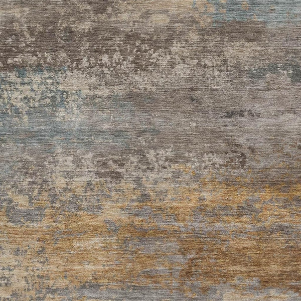 HomeRoots 5' X 8' Abstract Brown and Gray Washable Area Rug - Durable, Stain-Resistant, UV Protected Design! 717094