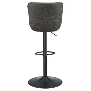OSP Home Furnishings Kirkdale Height Adj Stool  - Set of 2 Charcoal