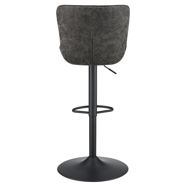 OSP Home Furnishings Kirkdale Height Adj Stool  - Set of 2 Charcoal