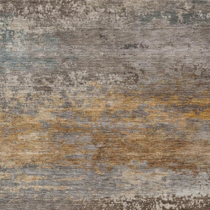 HomeRoots 10' X 14' Brown and Gray Abstract Washable Area Rug - Durable, Stylish, UV-Protected, Easy Care! 717098