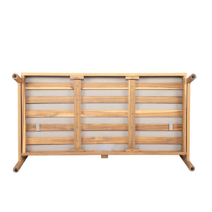 English Elm Christopher Knight Home® - Patio Acacia Wood Loveseat Sofa With Water-Resistant Cushions For Durable Outdoor Comfort N772P262273B