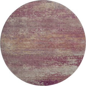 HomeRoots 8' X 10' Merlot & Beige Abstract Washable Area Rug - Stylish, Durable, UV Protected for Easy Care 717102